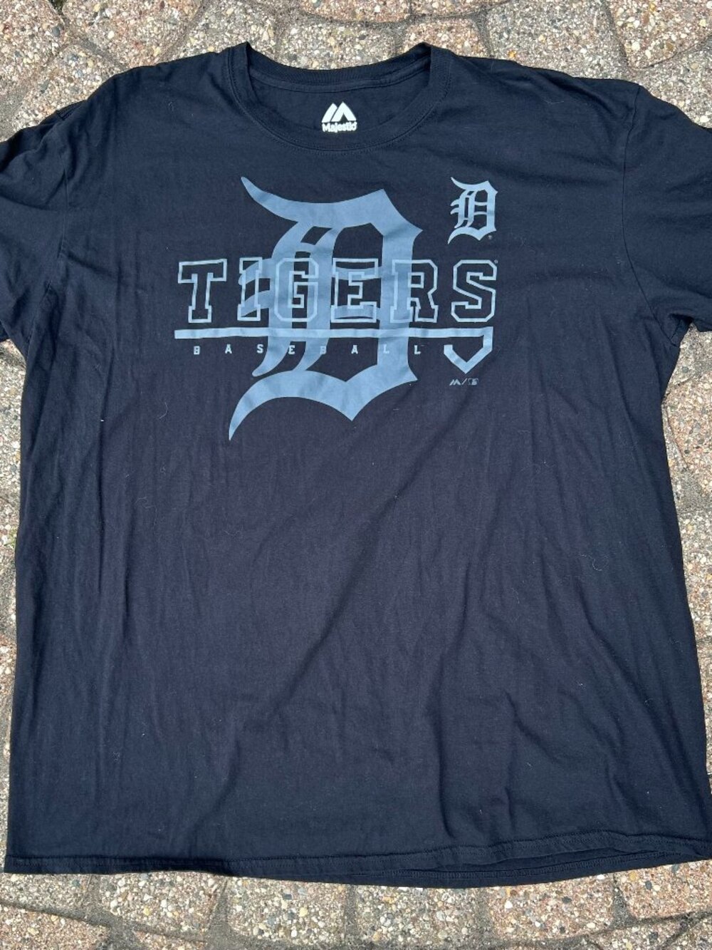 Detroit Tigers MLB Baseball Majestic T-Shirt Sz 2XL